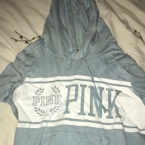 Light blue PINK hoodie